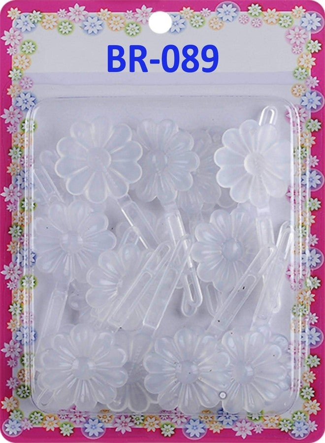 Tara Girls Self Hinge Plastic Bow Hair Barrettes Selection (BR 89) - Image 1