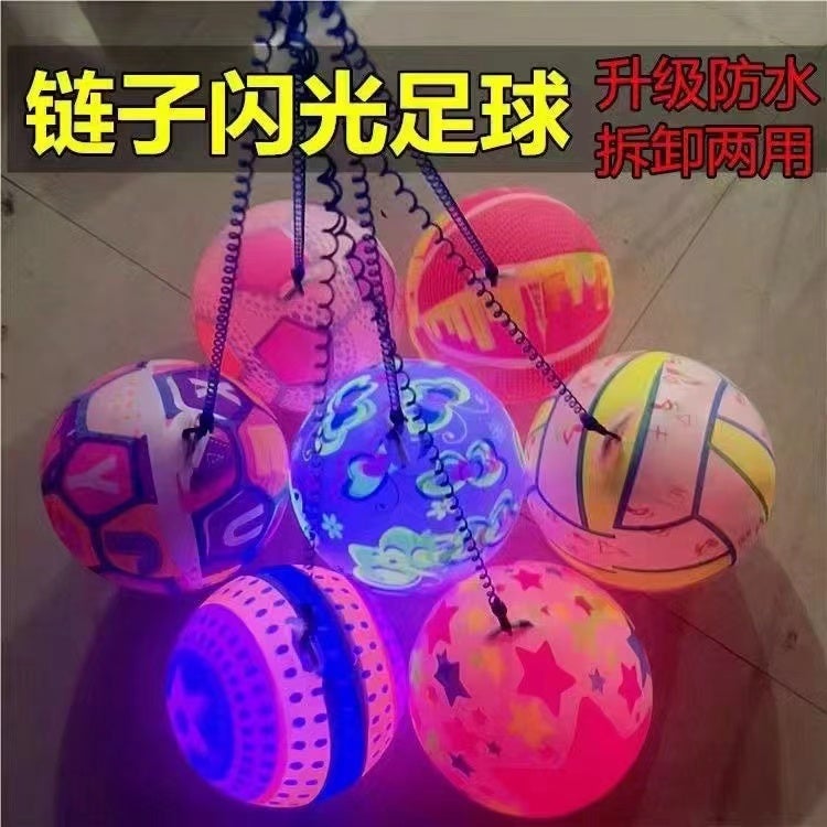 Kids Glowing Soccer Ball Bouncing Light-up Toy - Image 1