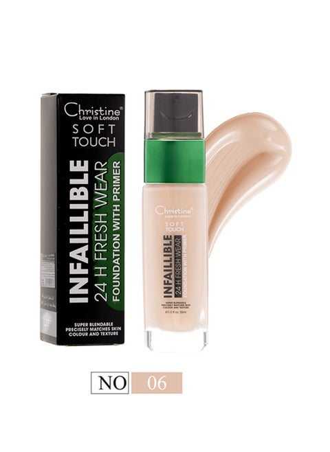 Soft Touch Infaillible 24H Fresh Wear Foundation With Primer 06 | CH-2023