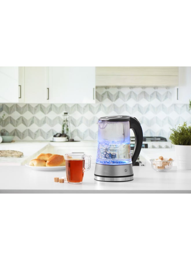 Alsaif Wahg Electric Kettle 1.7 L 2200 W S7098 Silver/Clear/Black - Image 2