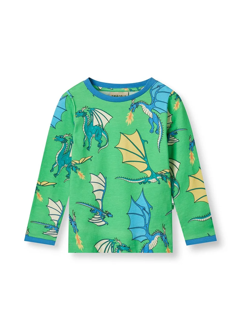 Småfolk Long-sleeved top with flying dragons