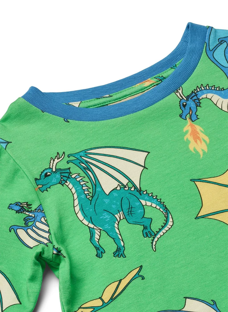 Småfolk Long-sleeved top with flying dragons