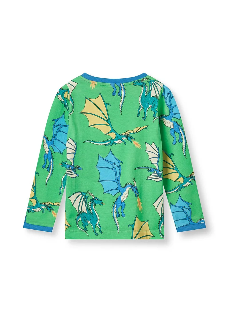 Småfolk Long-sleeved top with flying dragons