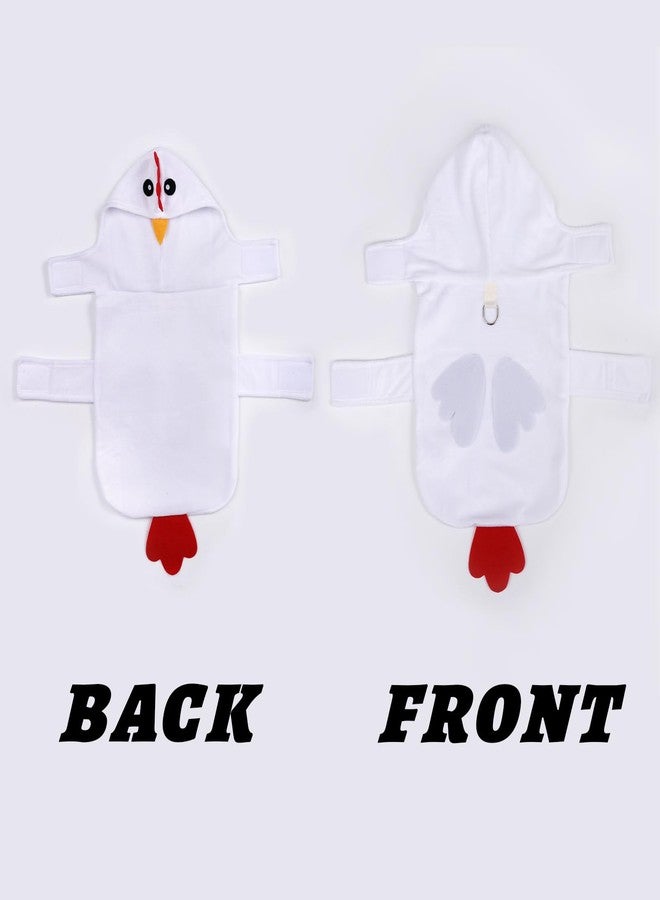 Nydotd Dog Halloween Chicken Costume Dog Hoodie Cosplay Sweatshirt for Small Medium Large Pet Thanksgiving Animal Clothes for French Bulldog Boston Terrier - Image 4