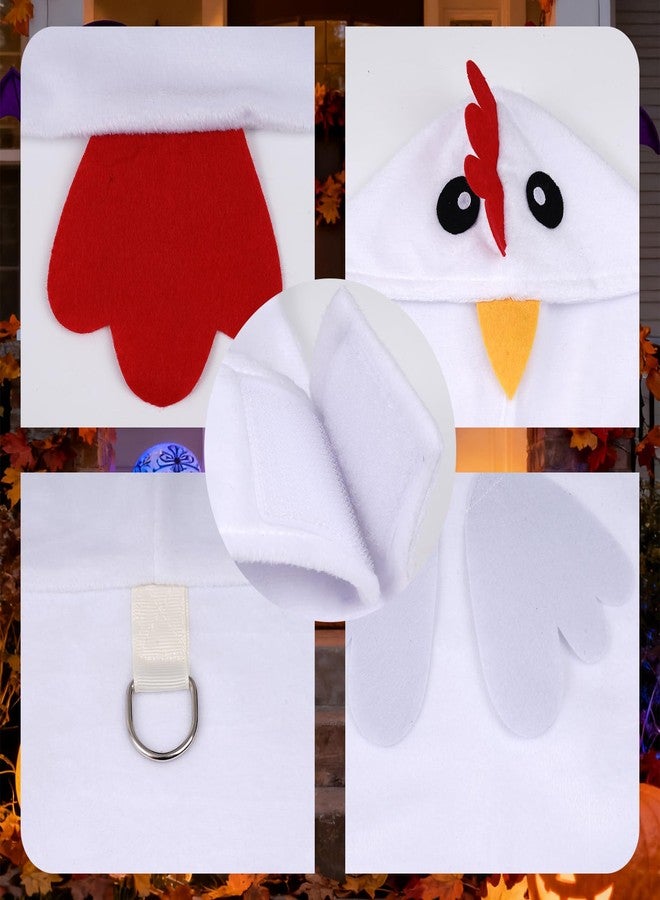Nydotd Dog Halloween Chicken Costume Dog Hoodie Cosplay Sweatshirt for Small Medium Large Pet Thanksgiving Animal Clothes for French Bulldog Boston Terrier - Image 3