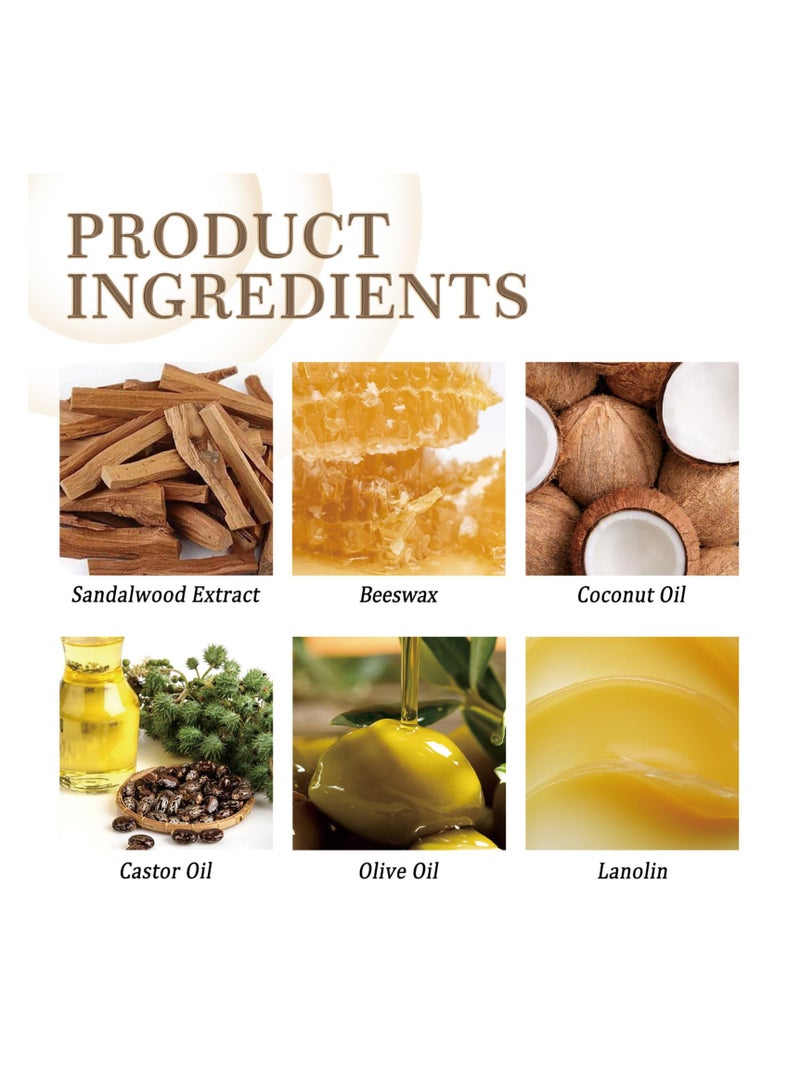 SYOSI Mini Hair Wax Stick, Styling Wax Stick, Flyaway Hair Stick Hair Wax Stick Edge Control Anti-Frizz Non-greasy, Non-greasy Styling Hair Pomade Stick for Flyaways Edge Frizz Hair, 15g (Brown) - Image 3