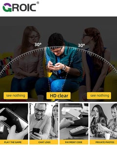 GROIC Black Case for Samsung Galaxy S24 Ultra, 360 Degree Front and Back Clear Tempered Glass Full Body Protection Magnetic Adsorption Metal Bumper Frame Flip Cover for Samsung Galaxy S24 Ultra  - Image 4