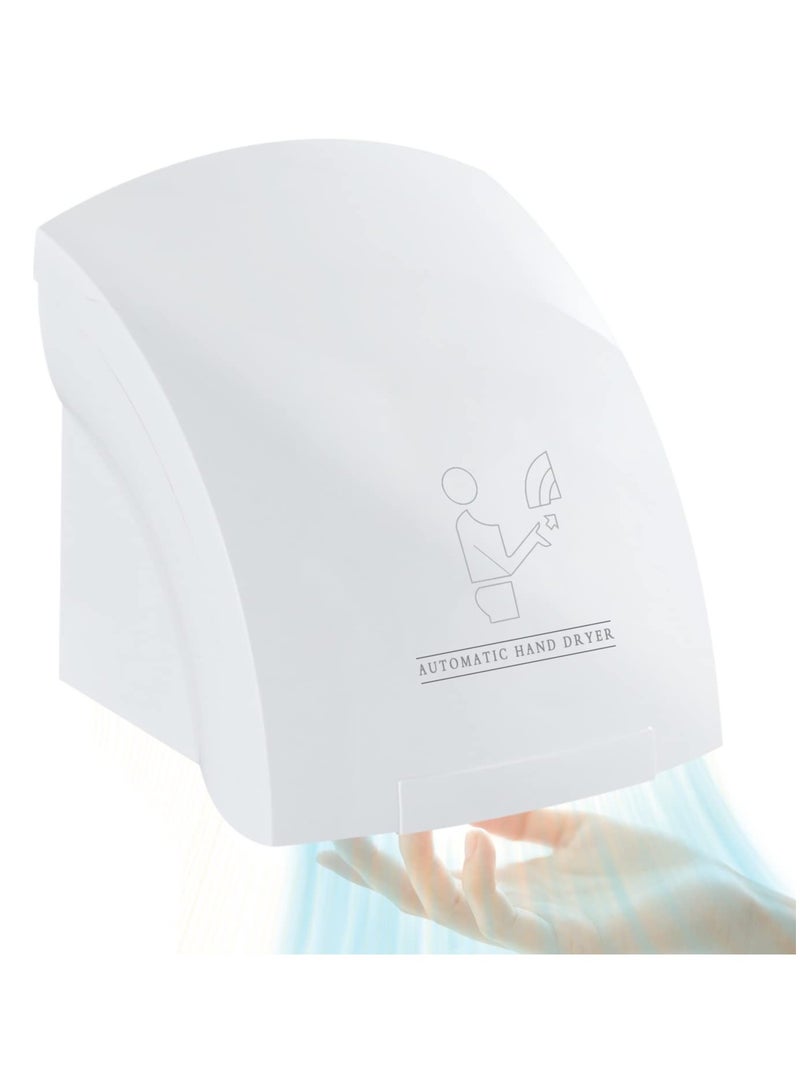 DLC Wall Mounted Electrical Auto Sensor Jet Air Hand Dryer for Bathrooms Commercial, Household Hand Air Dryer,Commercial Hand Dryer, Automatic Smart Sensor, Low Noise, 1200 W Fast Drying DLC 57102W - Image 2