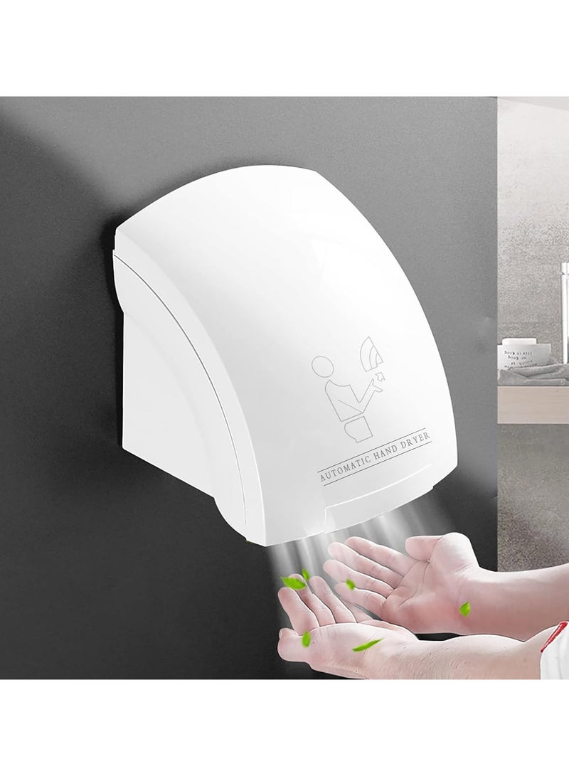 DLC Wall Mounted Electrical Auto Sensor Jet Air Hand Dryer for Bathrooms Commercial, Household Hand Air Dryer,Commercial Hand Dryer, Automatic Smart Sensor, Low Noise, 1200 W Fast Drying DLC 57102W - Image 3