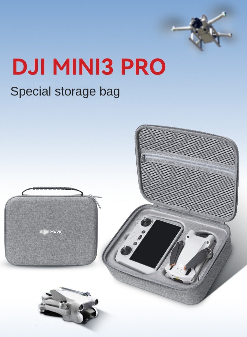 DJI Mini 3 Pro and Mini 3 Drone Storage Case, Portable Carrying Box with Custom 1:1 Molded Slots, Shockproof, Waterproof, IPX5 Dustproof Accessories Box for DJI Mini 3 Series - Image 1