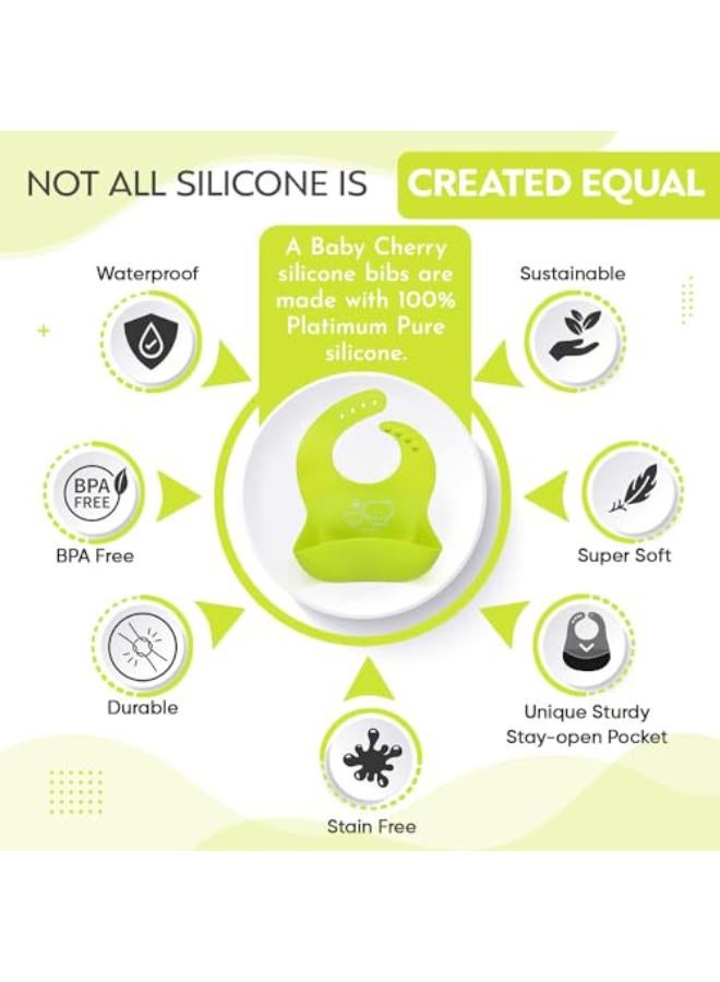 Silicone Bib For Feeding Infants And Toddlers - Image 2