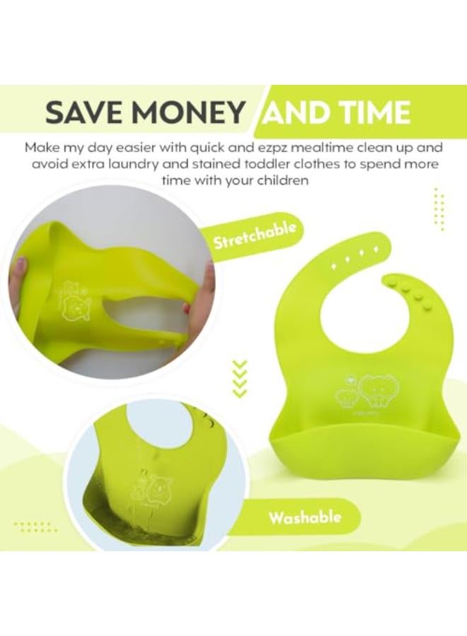 Silicone Bib For Feeding Infants And Toddlers - Image 5