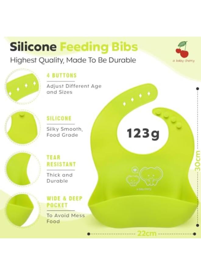 Silicone Bib For Feeding Infants And Toddlers - Image 3