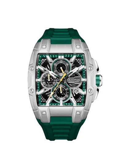 Quantum Men's Silicone Chronograph Watch HNG1161.375 - 43 mm