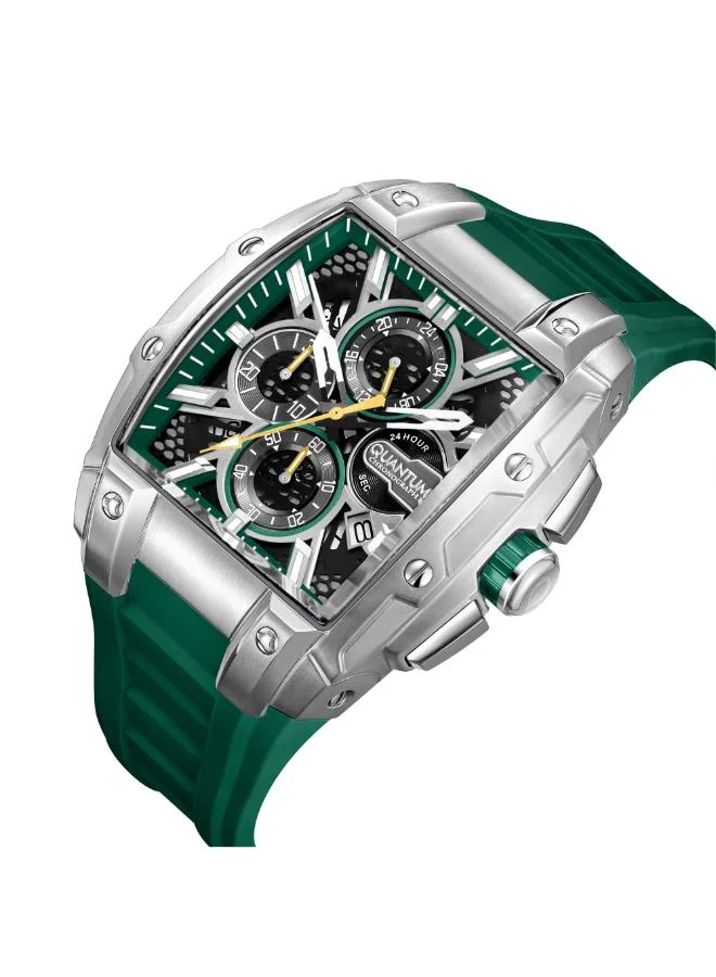Quantum Men's Silicone Chronograph Watch HNG1161.375 - 43 mm