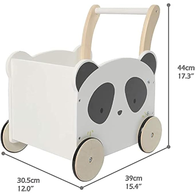 BABY STROLLER FIREWOOD, BABY PANDA DRIVING AID WITH STORAGE SPACE FOR 1-3 YEARS , WALK-FREE/CAR/TODDLER SPUSH & PULL TOYS/TOYS/STROLLER/ACTIVITY BABY WALKER - Image 4