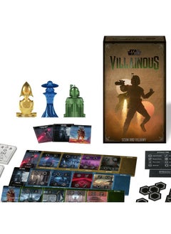 رافنسبورغر لعبة Star Wars Villainous: Scum and Villainy - لعبة لوحة استراتيجية شيقة | مثالية للأعمار من 10 سنوات فما فوق | قدرات شريرة فريدة | متوافقة مع ألعاب Star Wars Villainous  - Image 1