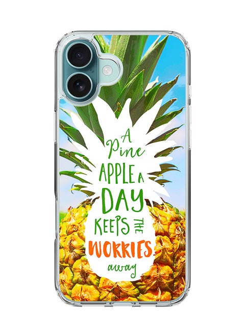 For iPhone 16 Plus Case [Compatible with MagSafe] Slim Magnetic cover Clear Phone Case - Pineapple A Day FP