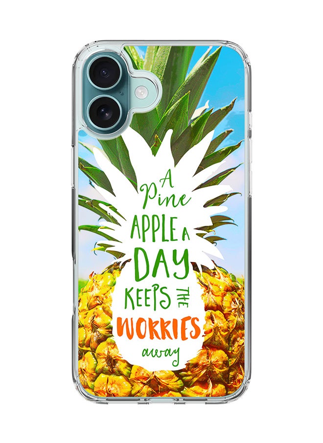 For iPhone 16 Plus Case [Compatible with MagSafe] Slim Magnetic cover Clear Phone Case - Pineapple A Day FP