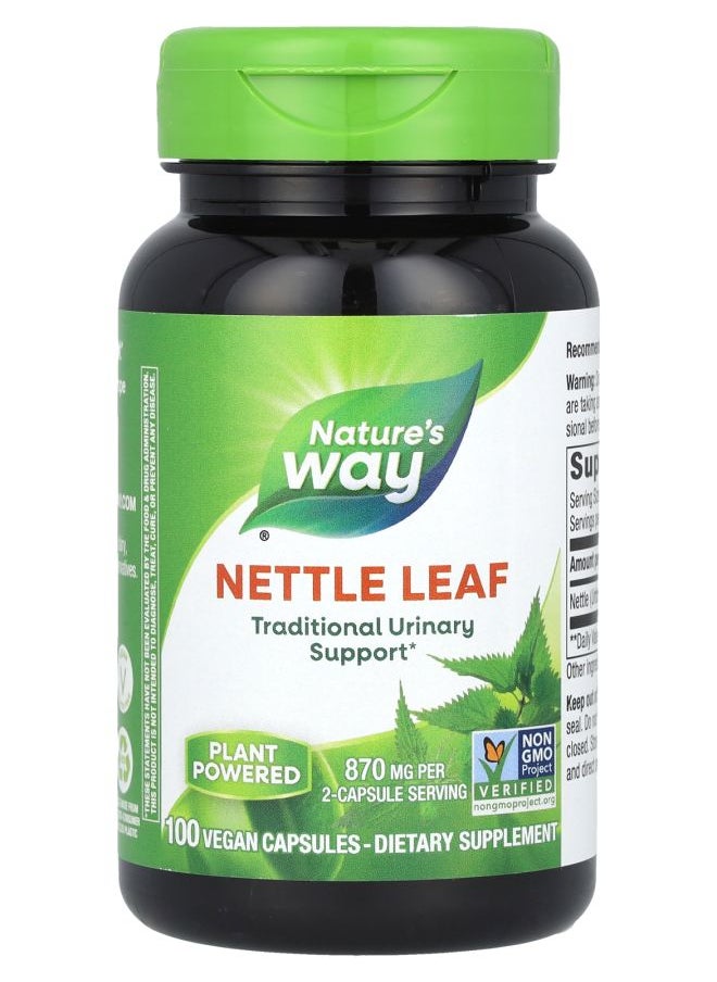 Nature's Nettle Leaf 870 mg 100 Vegan Capsules (435 mg per Capsule) 