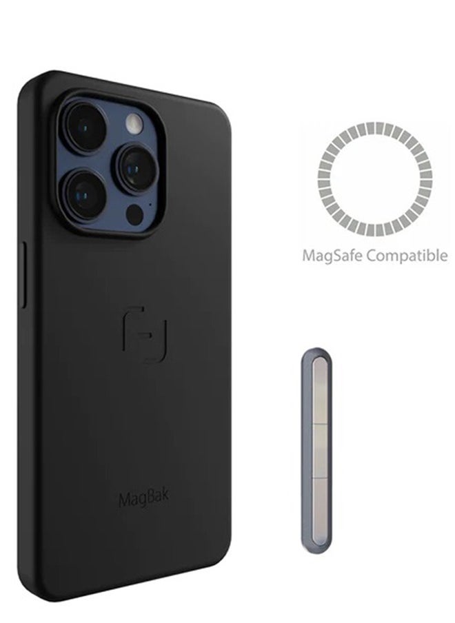 MagBak - MagBak case for iPhone 15 Pro Max with 1 MagSticks to Mount Anywhere - Image 1
