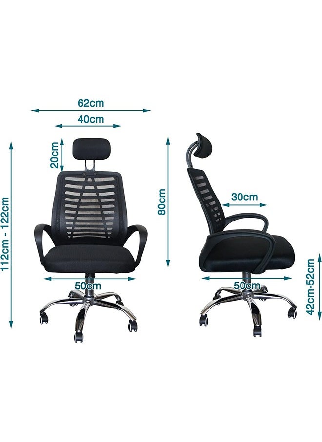 rgonomic High Back Mesh Executive Swivel Office Chair Comfortable Desk Chair with Lumbar Support, S Shaped Backrest
