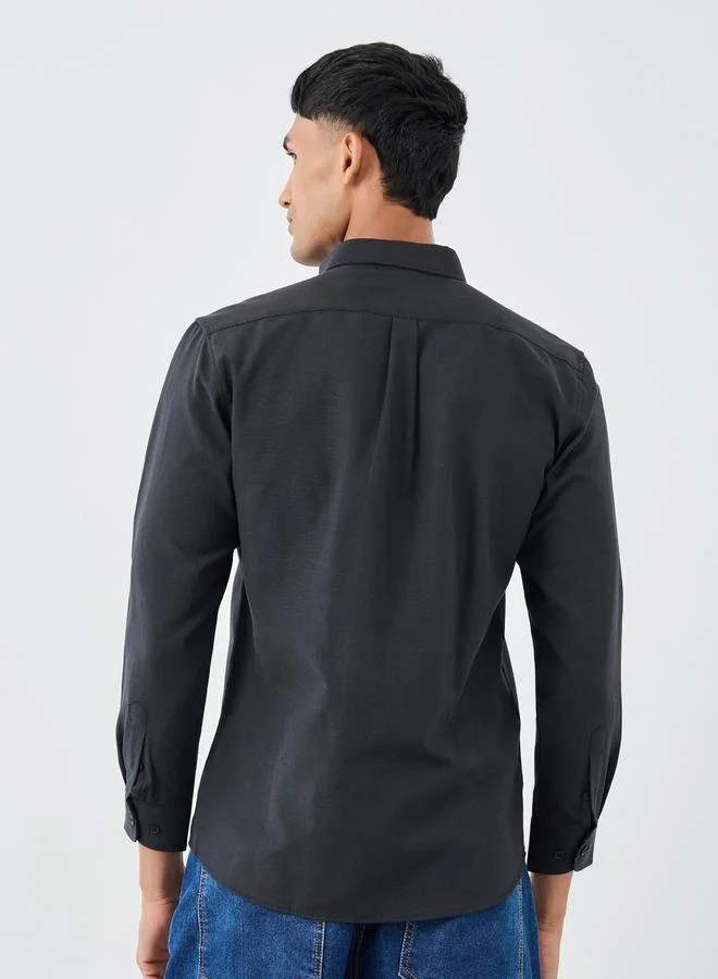 Styli Styli Regular Fit Buttoned Long Sleeve Shirt