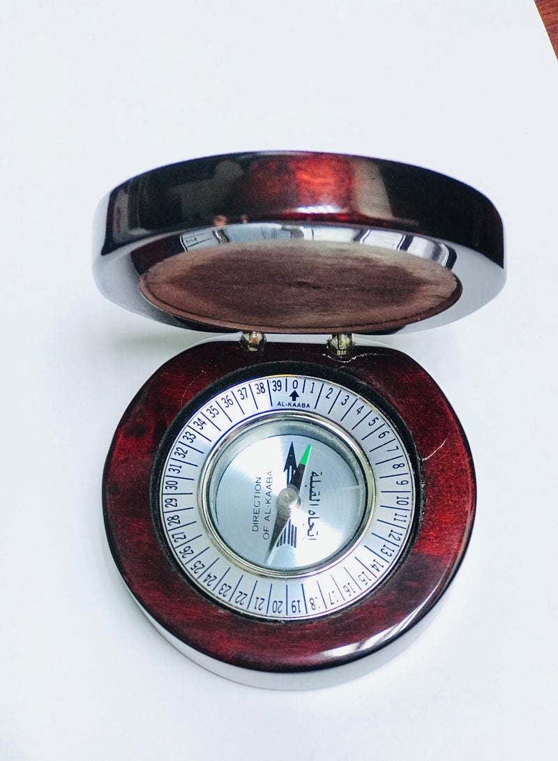 فيتاشيلي بوصلة دائرية خشبية ، بوصلة سبائك الألومنيوم ، بوصلة خشبية هدية البوصلة - Image 2