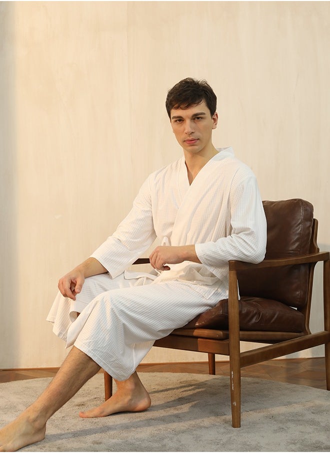 Bukela Bath Robe Kit for Couple Couple Bath Robe Bath Robe Kit Bathrobes for men and women Waffle Knit Lightweight Kimono Spa & Bath Robes for Couple - Quick Dry - Soft, Size: XL  - Image 5