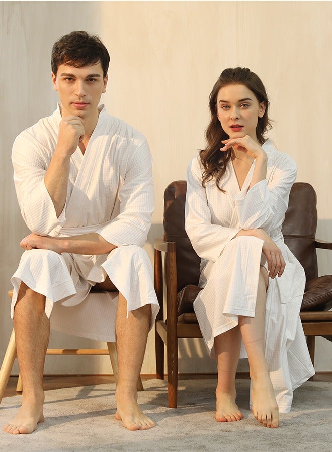 Bath Robe Kit for Couple Couple Bath Robe Bath Robe Kit Bathrobes for men and women Waffle Knit Lightweight Kimono Spa & Bath Robes for Couple - Quick Dry - Soft, Size: XL