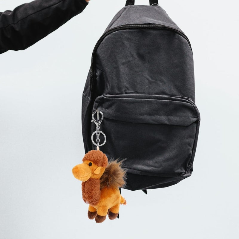 Vaguelly Camel Keychain Camel Keyring Camel Cuddly Camel Soft Toy Bag Hanging Pendant Keys Purse Charm Stuffed Camel Hanging Ornaments Goodie Bag Fillers Mini Camel Pendant Key Chain Plush - Image 4