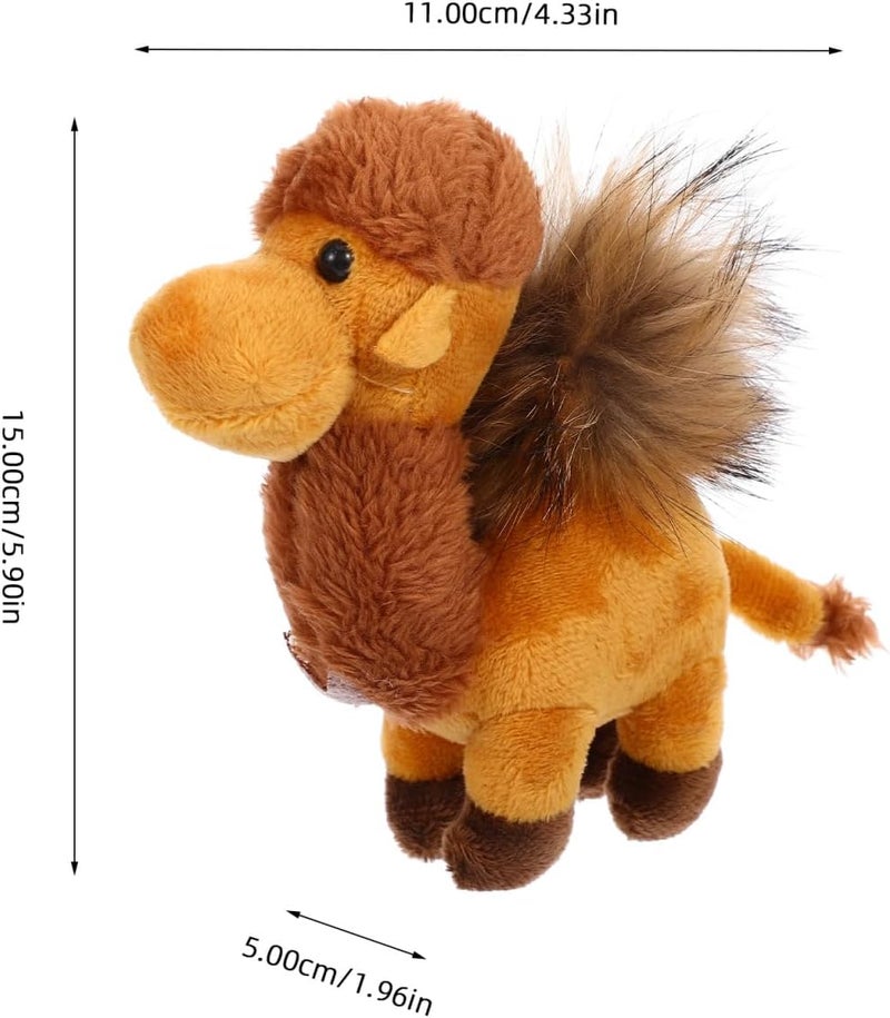 Vaguelly Camel Keychain Camel Keyring Camel Cuddly Camel Soft Toy Bag Hanging Pendant Keys Purse Charm Stuffed Camel Hanging Ornaments Goodie Bag Fillers Mini Camel Pendant Key Chain Plush - Image 5