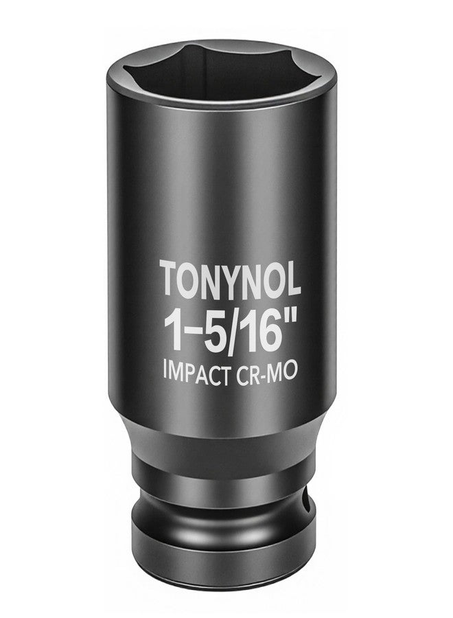 TONYNOL 3/4" Inch Drive Deep Impact Socket,6-Point,SAE 1-5/16",80mmL,CR-MO,Heavy-Duty Automotive & Industrial Repair - Image 1