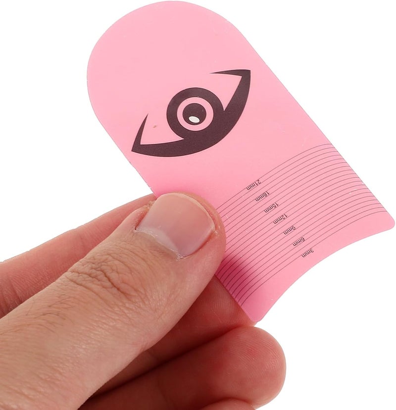 5pcs Eyelash Measuring Rulers Plastic Lash Extension Measuring Tool Symmetry Eyelash Stencils for Eyelash Professionals Supplies - Image 3