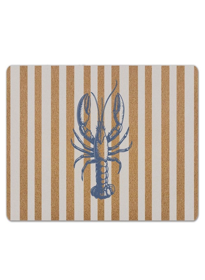 KFXHANGD Coastal Beachy Lobster Door Mat, Preppy Coastal Lobsters Front Door Mat Outside Entrance, Nautical Ocean Beach Artificial Coir Doormat Rugs for Indoor Outdoor Entryway Entry, 17x30 Inch - Image 1