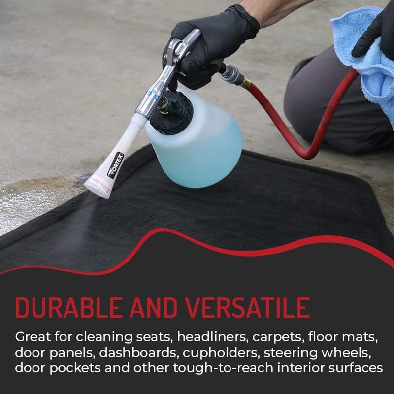 HITECH Vortex I Air Cleaning Gun – Deep Cleans Auto Interiors & Exteriors – Compressed Air Powered – Car Detailing Tool for Dirt, Dust, Grime & Stains - Image 3