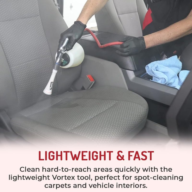 HITECH Vortex I Air Cleaning Gun – Deep Cleans Auto Interiors & Exteriors – Compressed Air Powered – Car Detailing Tool for Dirt, Dust, Grime & Stains - Image 2