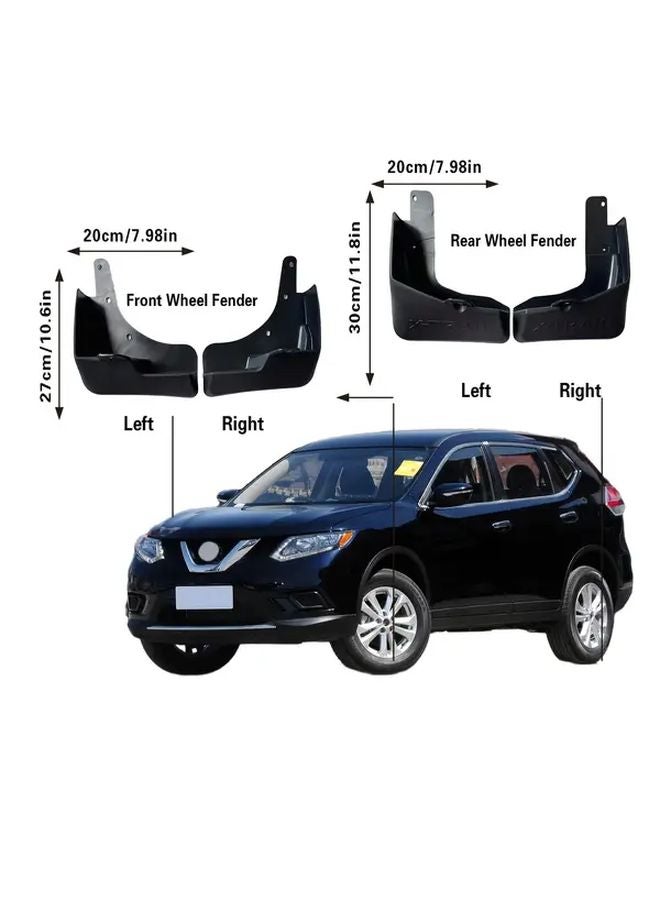 مجموعة سدادات الطين البلاستيكية السوداء من 4 قطع متوافقة مع 14 موديلاً من إكس تريل من 2014 إلى 2020 - Image 3