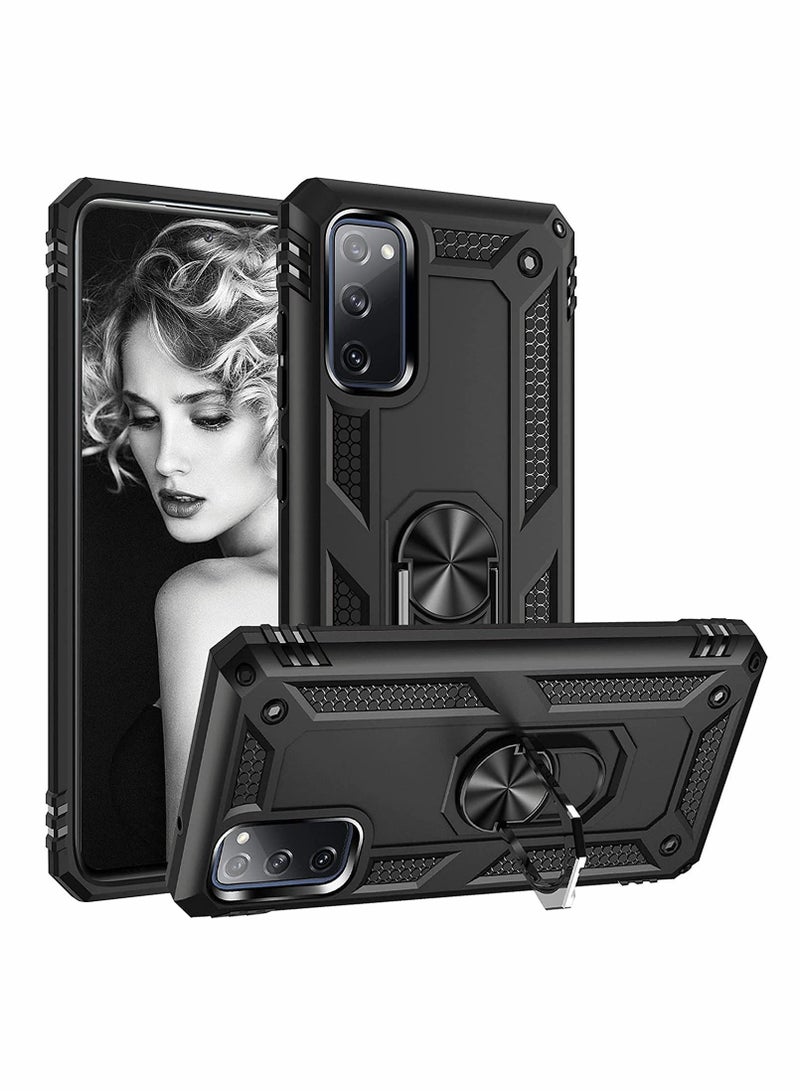 Y&D Compatible for Samsung Galaxy S20 FE 5G Case Rugged Military Grade Shockproof Anti-Drop Phone Cover Ring Holder - Image 1