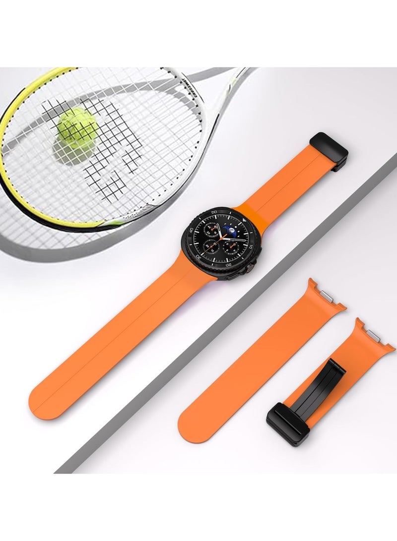 O Ozone (Pack of 3) Sport Band Compatible with Samsung Galaxy Watch 8 40mm/44mm/Classic 46mm , Soft Silicone Strap with Magnetic Buckle for Men Women- Multi1 - Image 5