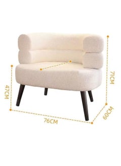JOMILA Single Seater Sofa Arm chair Lazy Susan Sun Chair for Living Room Bedroom Apartment Balcony Washable Small  - Image 2