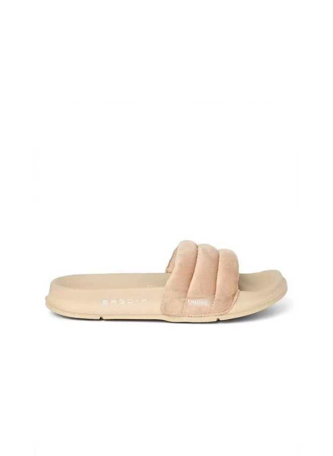 تشيبس Chupps Beige Sliders for Women