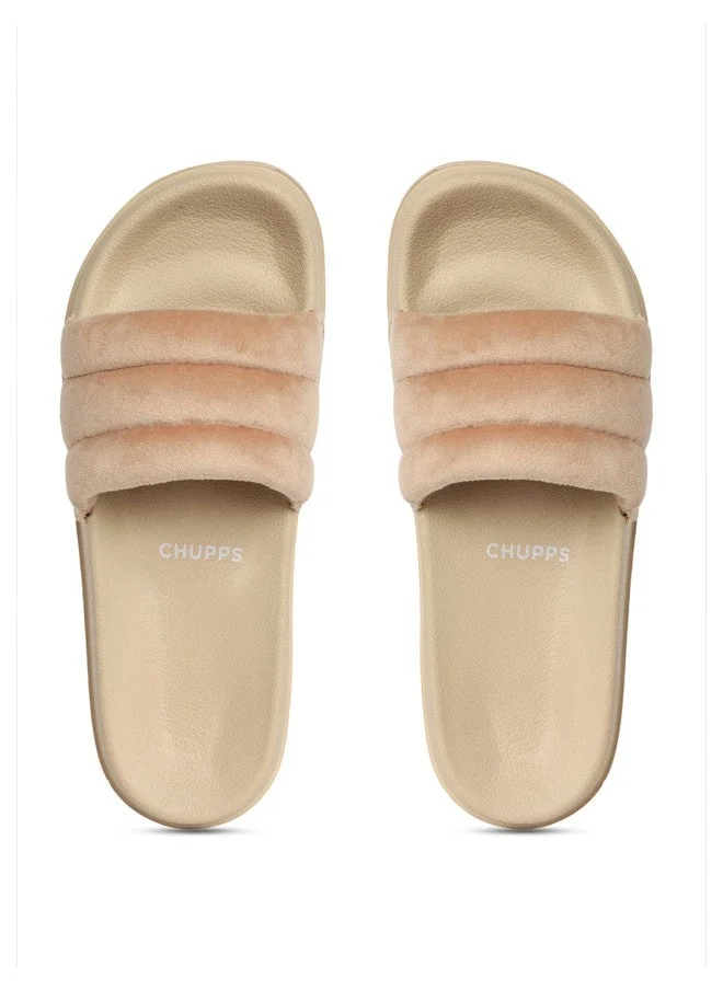 تشيبس Chupps Beige Sliders for Women