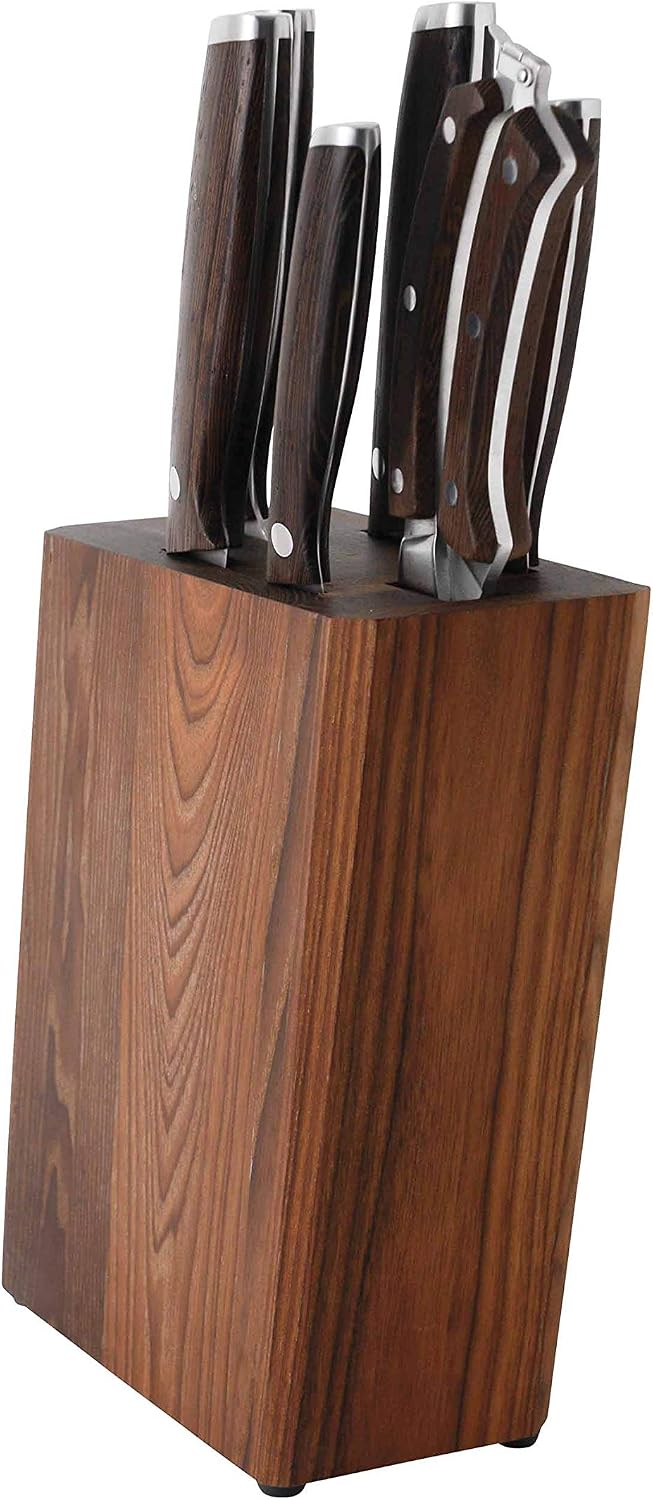Berghoff 7-Piece Dark Wooden Knife Block Set