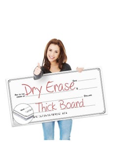 Giant Fake Award Presentation Dry Erase Check 16" X 32" Large Novelty Endowment Check For Endowment Donations Fundraiser Big Blank Oversized Raffle Sweepstakes Reward Winners Check