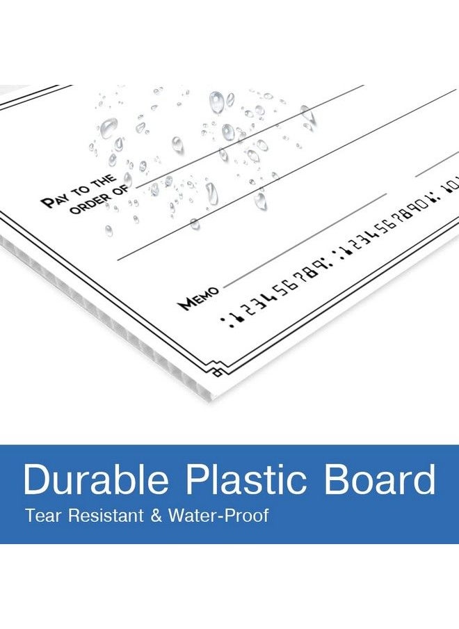 Pixelverse Design - Giant Fake Award Presentation Dry Erase Check 16" X 32" Large Novelty Endowment Check For Endowment Donations Fundraiser Big Blank Oversized Raffle Sweepstakes Reward Winners Check - Image 1