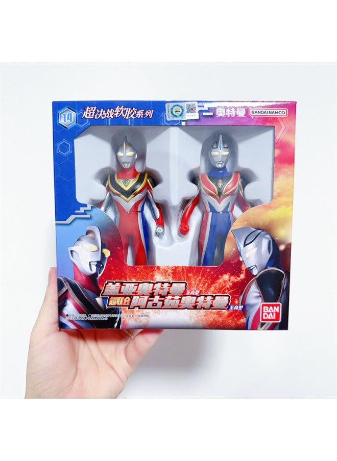 Generic - Authentic Bandai Dinosaursaurio Agrux Race King Tao Man Monster Battle Soft Rubber Doll Toy Action Figure Collectible For Kids-Color:69089 Gaia Supreme Joint AGU Supreme - Image 1