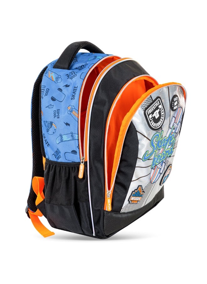 Eazy Kids Eazy Kids 17" Set of 4 Backpack w/ Trolley, Lunch Bag and Pencil Case - Skate Board  - Image 5