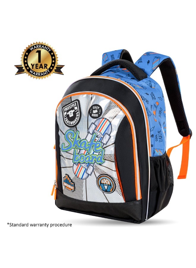 Eazy Kids Eazy Kids 17" Set of 4 Backpack w/ Trolley, Lunch Bag and Pencil Case - Skate Board  - Image 4