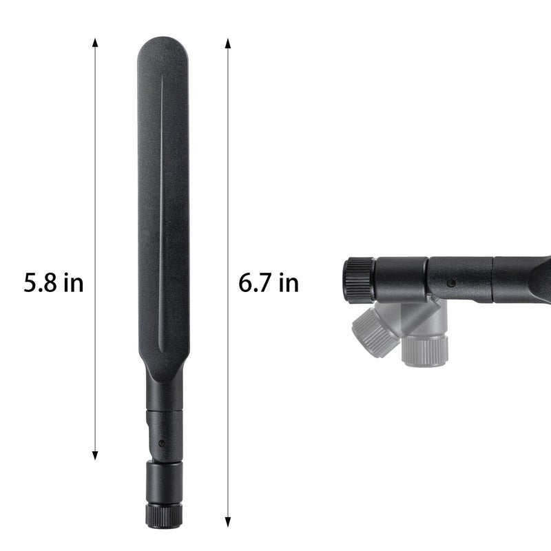 eifagur WiFi 6 6E Tri-Band 2.4GHz/5GHz/6E Omnidirectional Antenna for PC Desktop Computer Motherboard WiFi Router, 2 Pack - Image 2